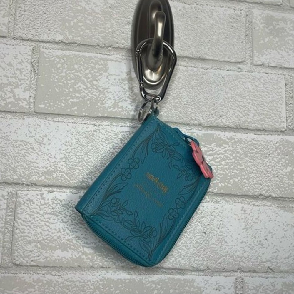 Teal Floral Women's Accessory Pouch